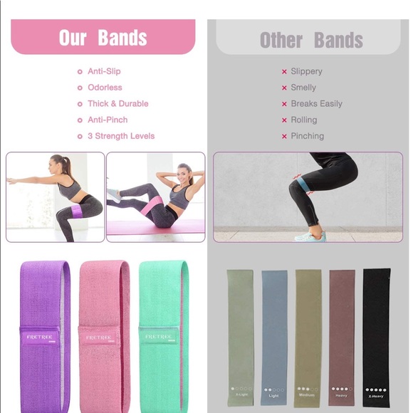 Booty Bands 🍑Resistance Bands For Home Workout - Picture 4 of 7